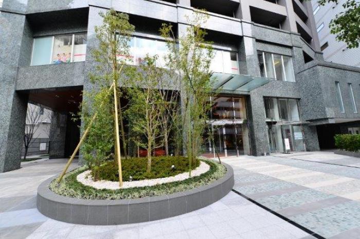 エントランス正面・植栽部分
